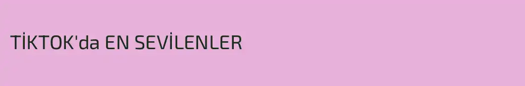 TİKTOK'da EN SEVİLENLER